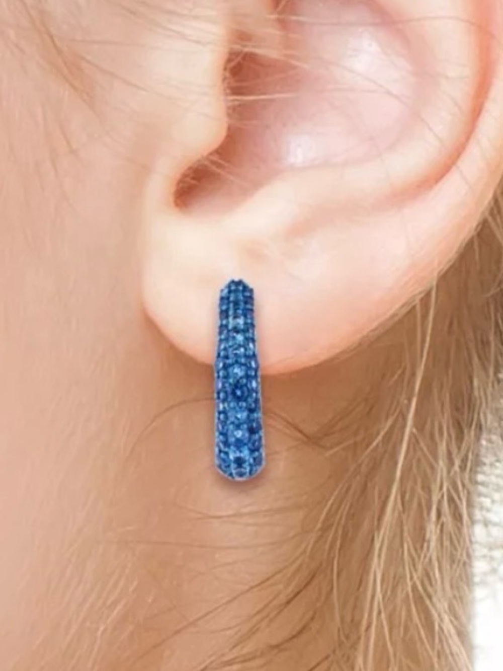 Effy London Blue Topaz Lever-back Drop Earrings in Sterling Silver. NWT - Picture 5 of 7